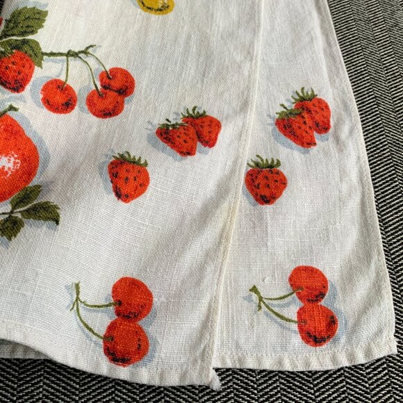 Pure Linen Vintage Kitchen Dishcloth Hand Towel Mixed Fruits - Picture 15 of 15